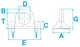 Product technical drawing